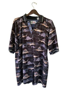 World Wide Sportsman Marlin Fishing Polo‎ L